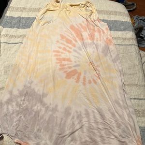Tie dye sun dress coverup